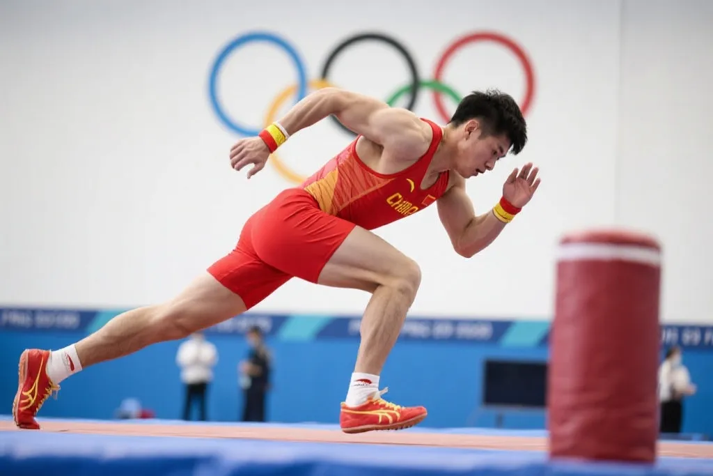 中国运动员为巴黎奥运训练