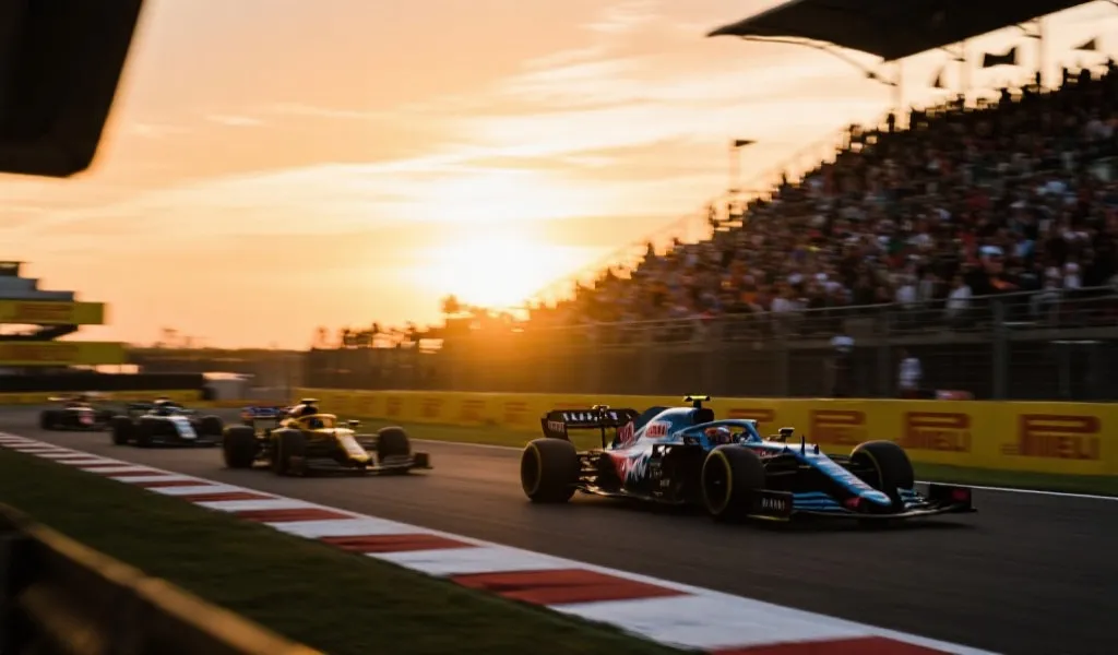 F1西班牙大奖赛激烈争夺画面